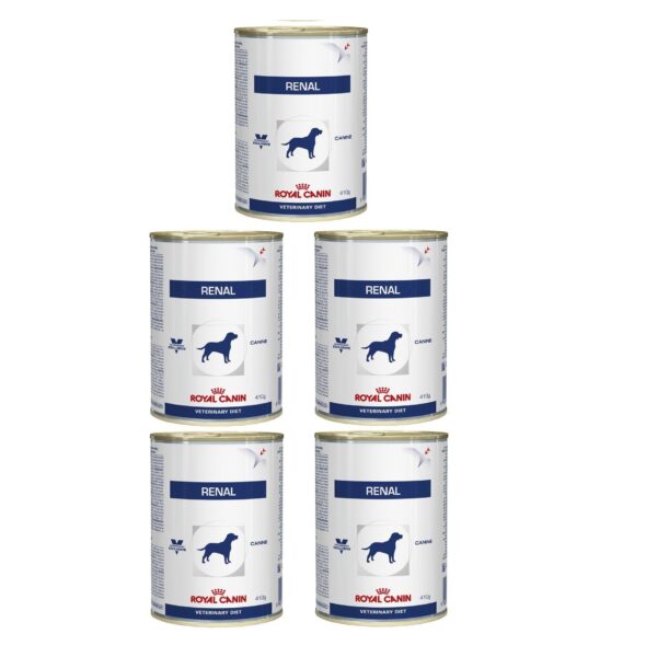 Royal Canin Veterinary Diet Renal dog Can 410gm ( Pack of 5), All Life Stages, wet