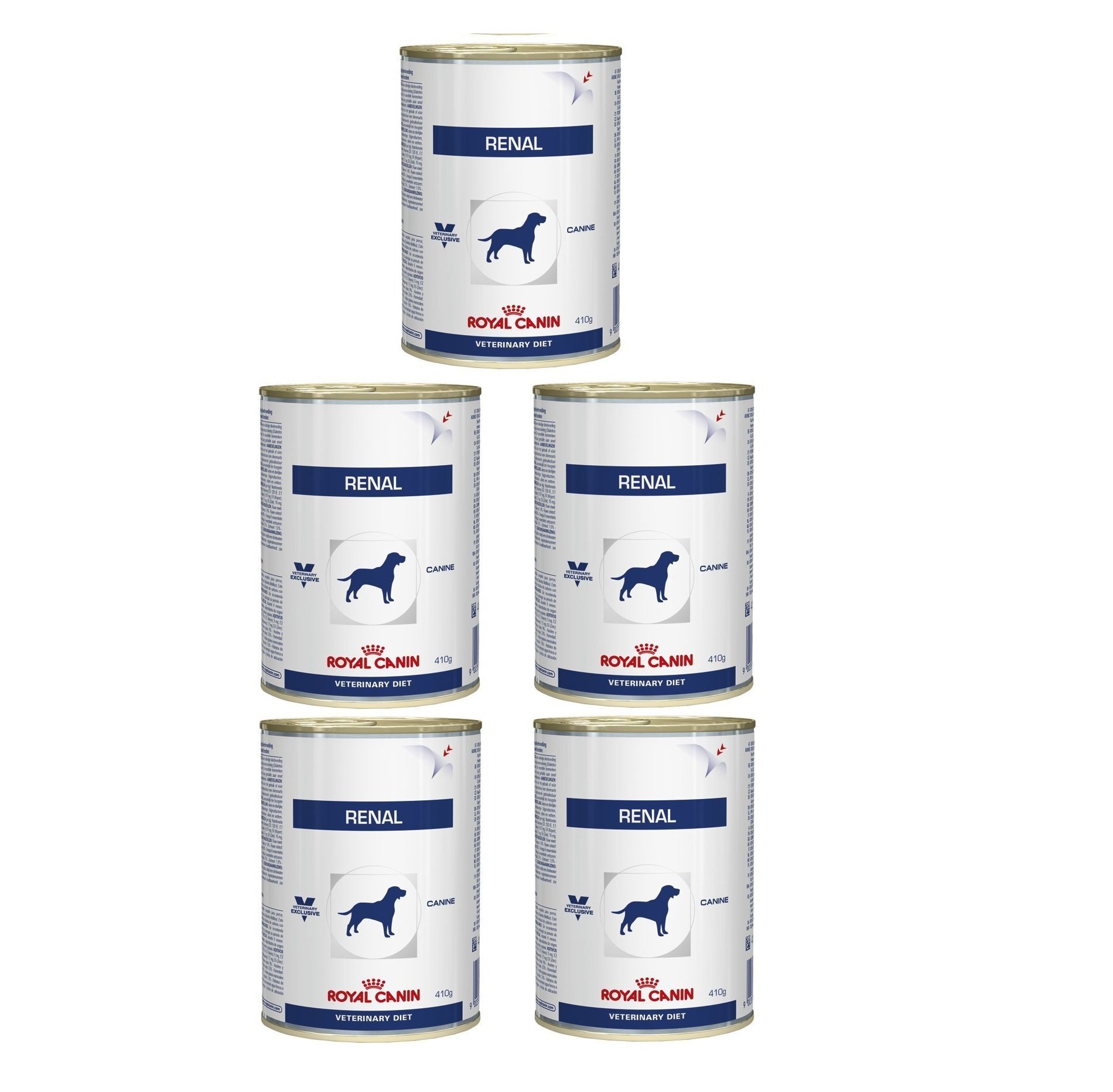 71WRhFE-rlL.716muWbBS5L.jpg Royal Canin Veterinary Diet Renal dog Can 410gm ( Pack of 5), All Life Stages, wet - Image 1
