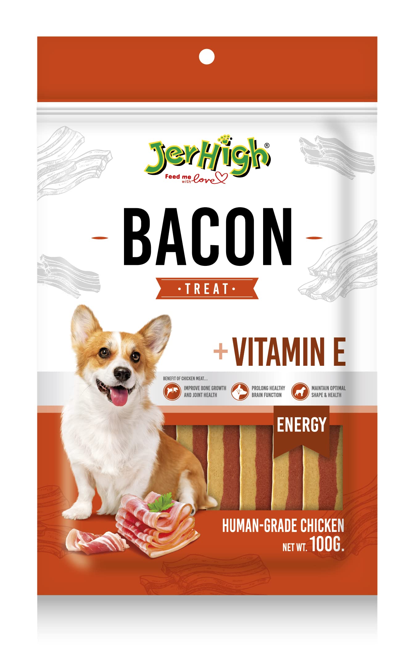 71ZafSdCWTL.716muWbBS5L.jpg All Life Stages Dog Treats, Free from by-Products & Gluten, Bacon (Stick, 4 X 100g, Sold by DogsNCats) - Image 1