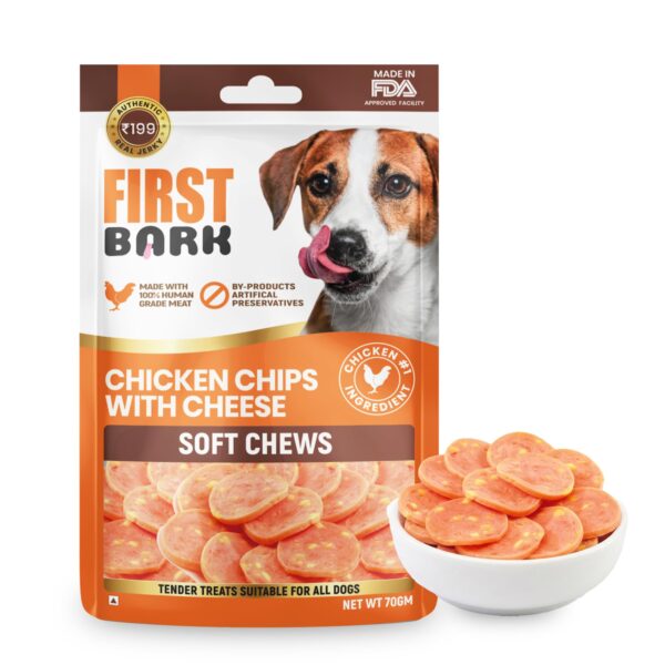 First Bark Dog Treats For Adult Dog & Puppy - Soft Chews Tender Chicken Jerky For Dogs ,Small Dogs & Shih Tzu