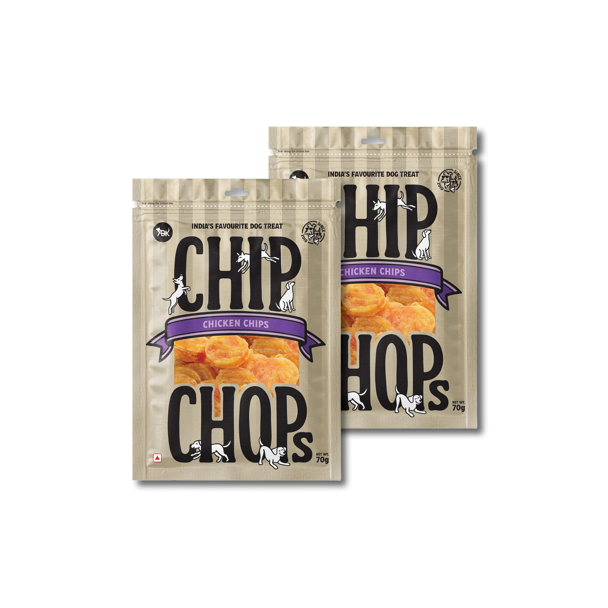 71cYWg4il-L.716muWbBS5L.jpg Chip Chops Chicken Chips Dog Treat, Easily Digestible, Healthy Dog Treat, Perfect for Snacks, Suitable for All Dog Breeds, Each 70gm (Pack of 2) - Image 1
