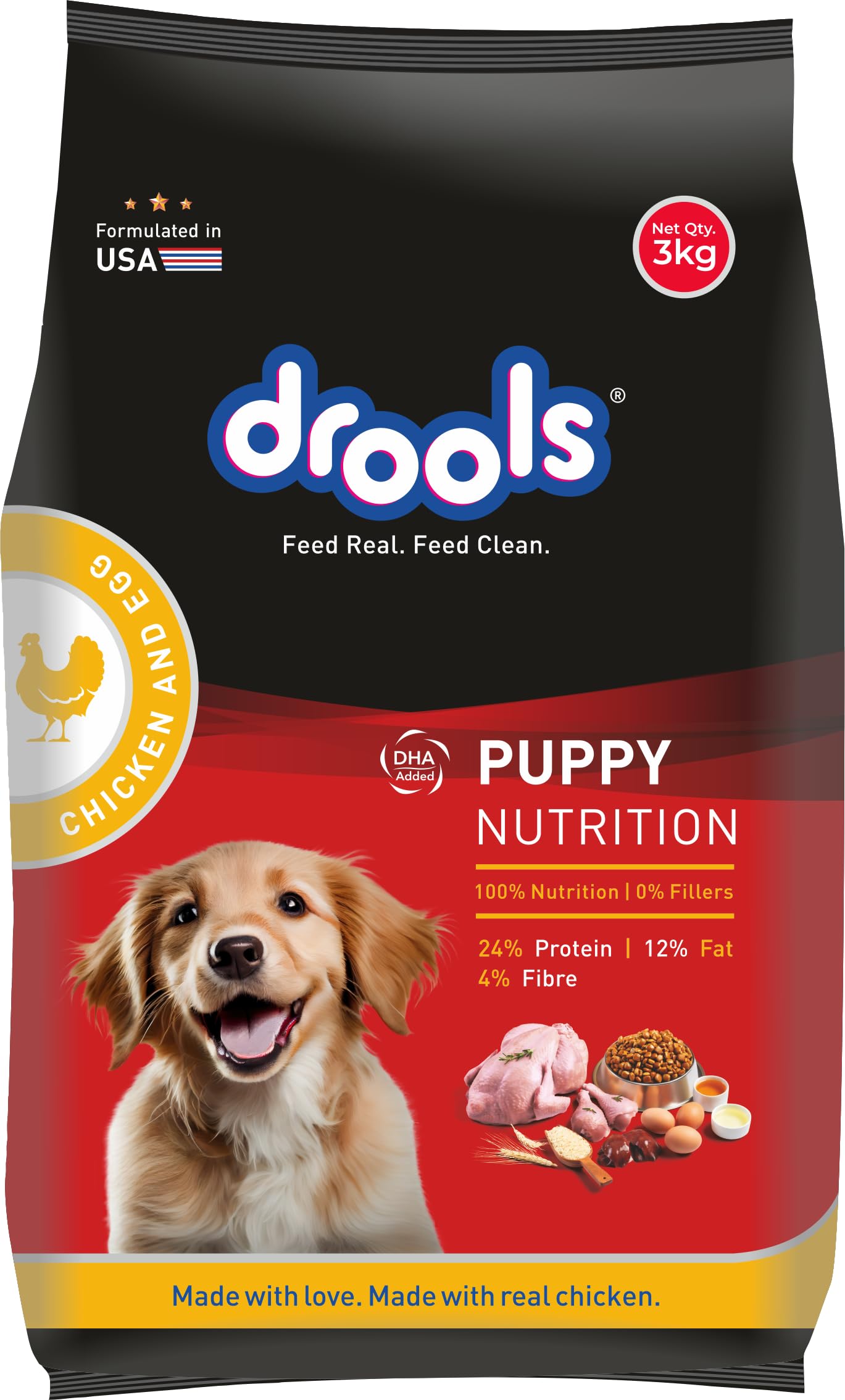 71gz1BlUNlL.716muWbBS5L.jpg.jpg Puppy Dry Dog Food Chicken and Egg 3kg Pack - Image 1