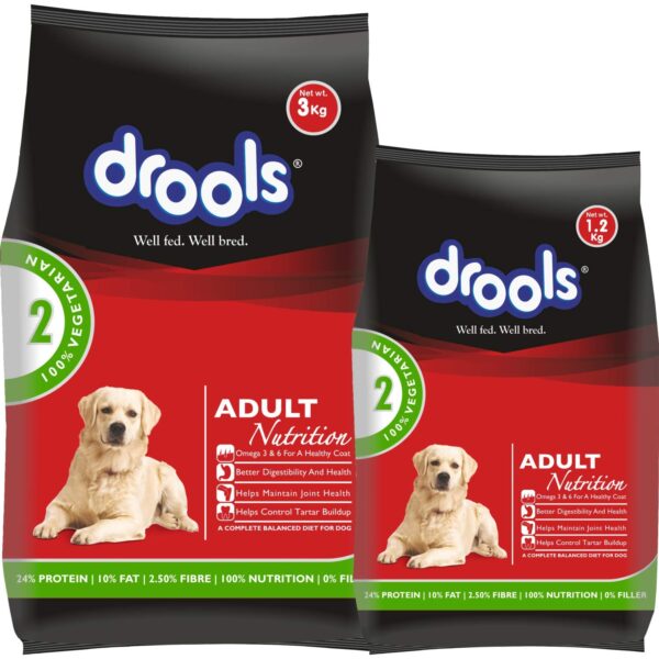 100% Vegetarian Adult Dry Dog Food, 3 kg with Free 1.2kg , Total 4.2 Kg