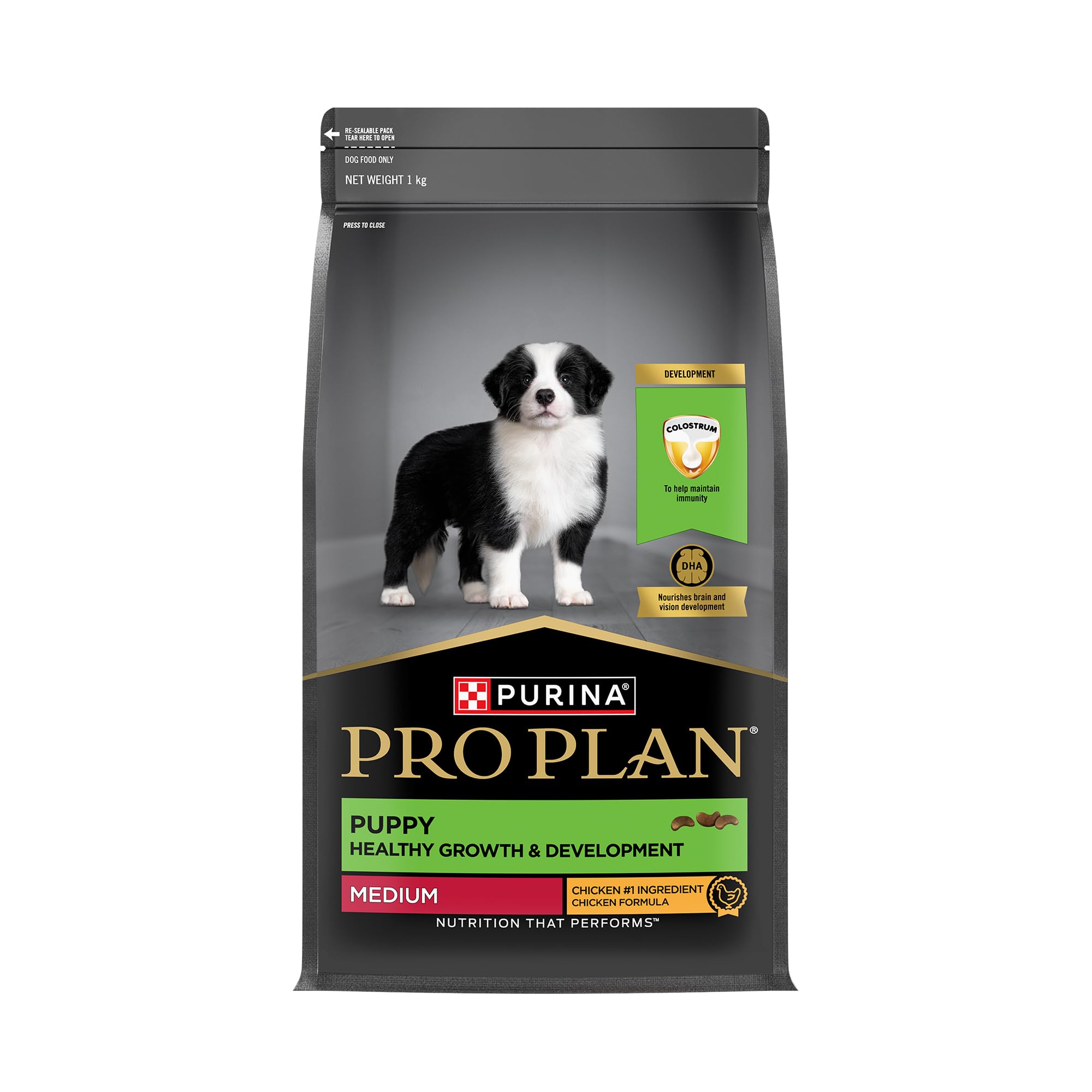 71sMPdAA40L.716muWbBS5L.jpg PURINA PRO Plan Puppy Food for Medium Sized dogs-1Kg - Image 1