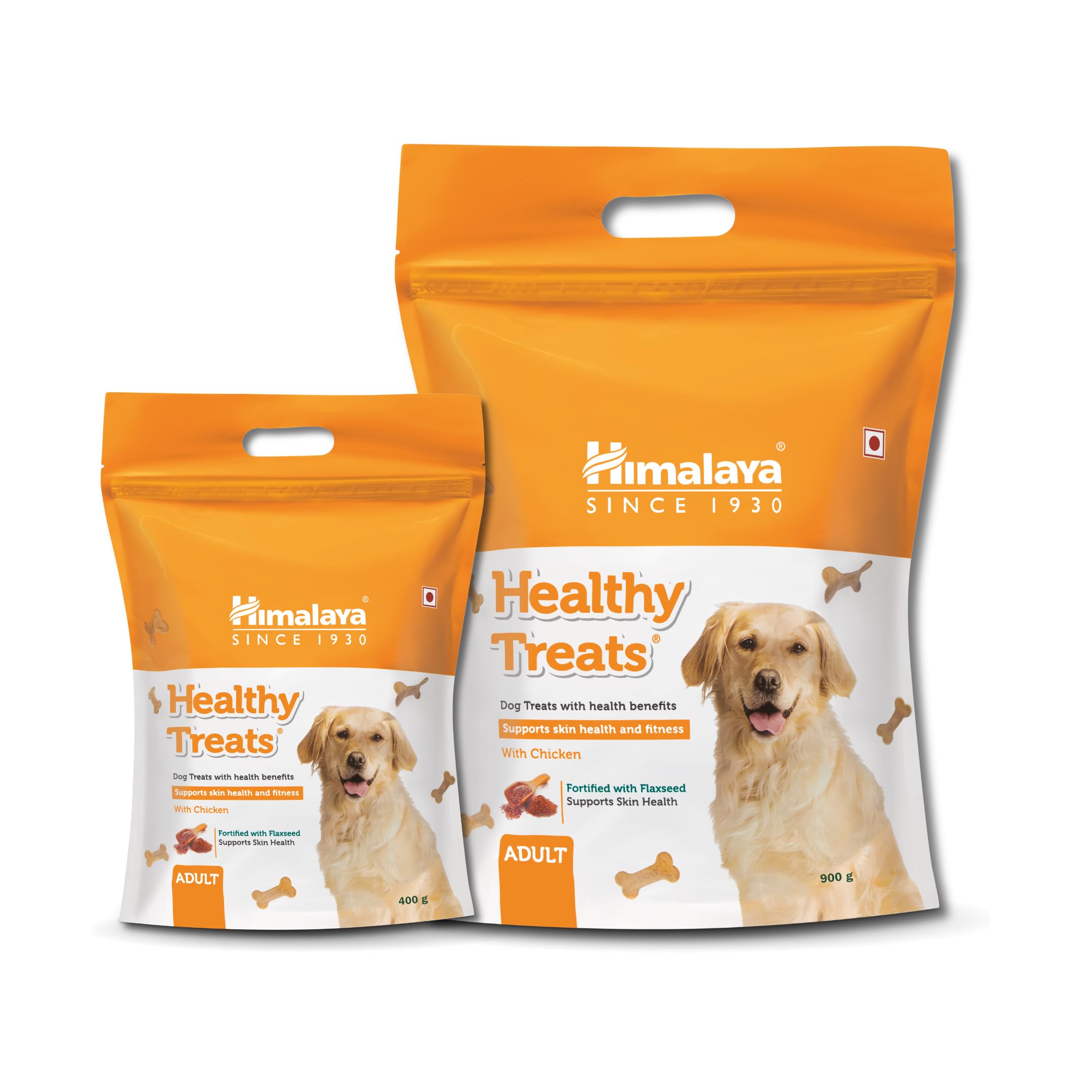 71y-MO0dfML.716muWbBS5L.jpg Himalaya Wellness Company Healthy Dog Biscuit Treats for Adult with Chicken, 900g I Improves Skin Health & Healthy Dog Biscuit Treats (Adult), Chicken Flavour, 400G - Image 1