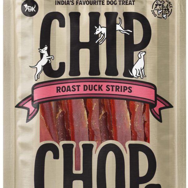 Chip Chops Roast Duck Slice Dog Treat, High Protein Dog Treats, Healthy Training Snacks for Dogs, Easily Digestible Natural Dog Treat, No Artificial Flavors, Suitable for All Breeds, 70g Pack