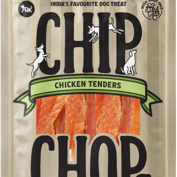 Chip Chops Chicken Tenders Dog Treats 250g, High Protein Low Fat Dog Snacks, Healthy Training Reward Treats for Dogs, Soft & Chewy Chicken Dog Treats, Easily Digestible Pet Snacks
