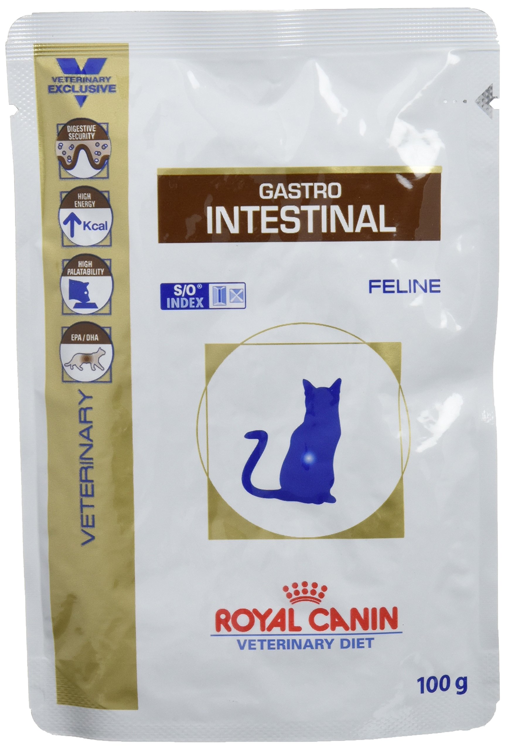 8163-20vqWL.716muWbBS5L.jpg Royal Canin Gastro Intestinal Feline Cat Pouches 12 x 100 gm Pouches - Image 1