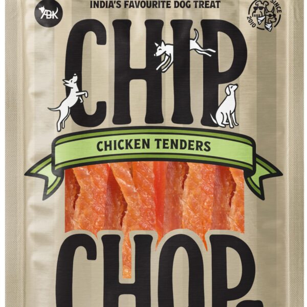 Chip Chops Chicken Tenders Slice Dog Treats 70g High Protein Dog Treats Low Fat Crunchy Dog Snacks Healthy Chicken Dog Treat Easily Digestible Training Reward for Puppies Adult Dogs All Breeds
