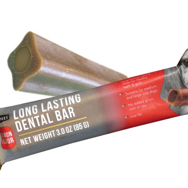 Goodies Dog Treats Long Lasting Dental Bar, Made of Tapioca Starch, Free from Grain, Corn or Soy, Promote Healthy Gums & Teeths, Salom one Piece (10 x 85g)