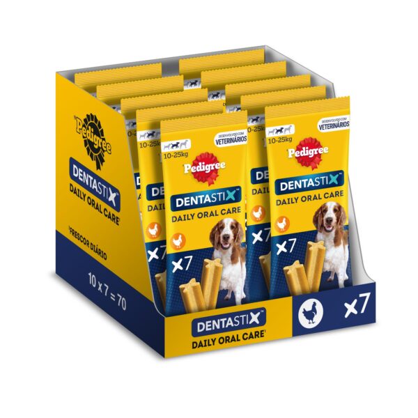 Pedigree Dentastix Medium Breed (10-25 kg) Oral Care Dog Treat (Chew Sticks) (7 Sticks) 180g Weekly Pack