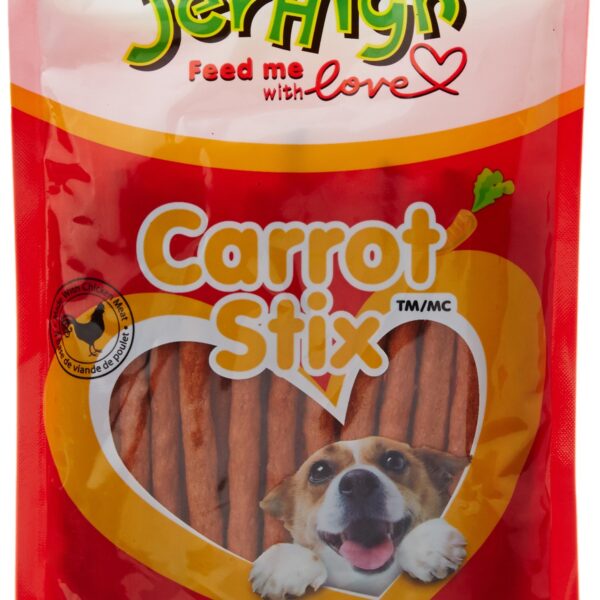 Jerhigh Carrot Stix Dog Stick Treats - 100 g