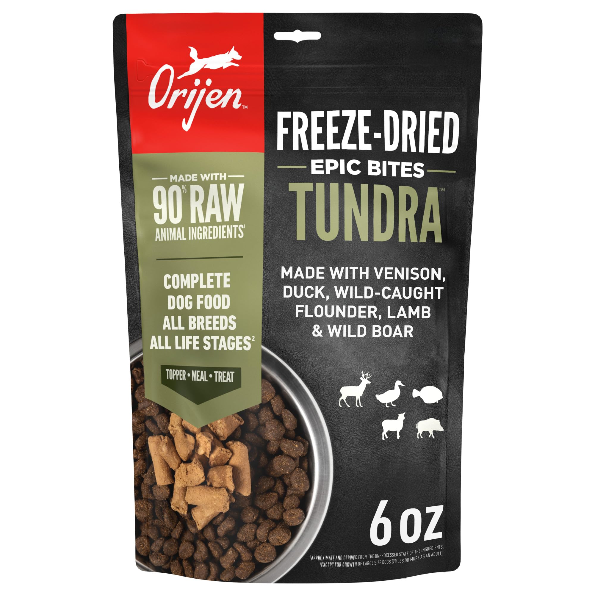 81VseJb4MzL.716muWbBS5L.jpg ORIJEN Tundra Freeze-Dried Epic Bites 6 oz - Image 1