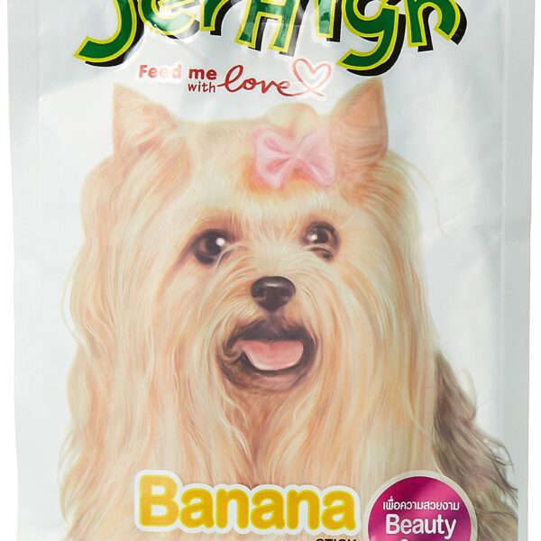 Fruity Banana Stick Young Adult Dog Treats, 70g