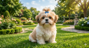 Fluffy Shih Tzu puppy in Ludhiana at Shubhdoggolife toy breed pet shop near me.