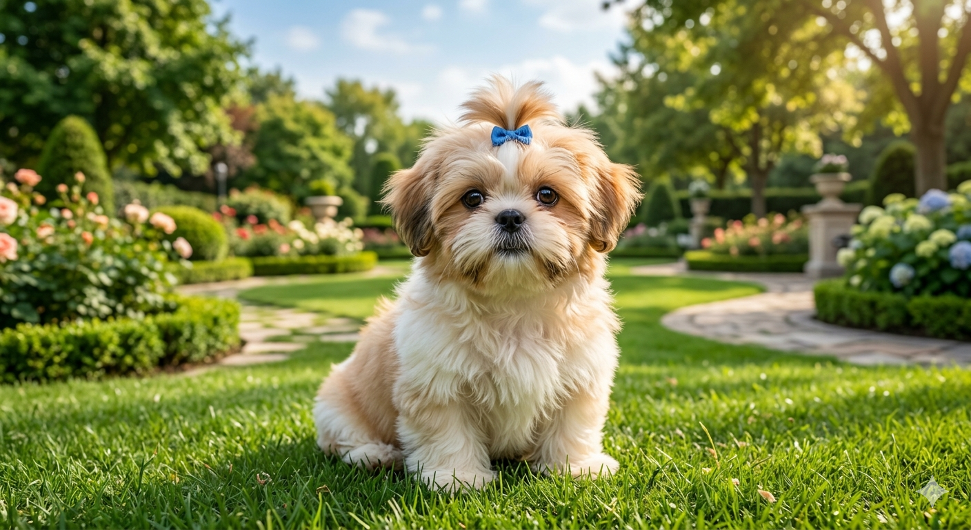 Fluffy Shih Tzu puppy in Ludhiana at Shubhdoggolife toy breed pet shop near me.