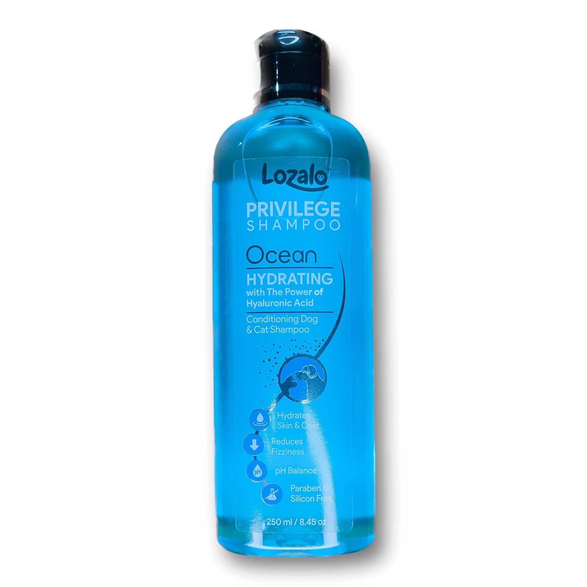 61RGWzqZ-9L.716muWbBS5L.jpg Lozalo Privelege Shampoo (Ocean) for Dogs & Cats, 250 ml - Image 1